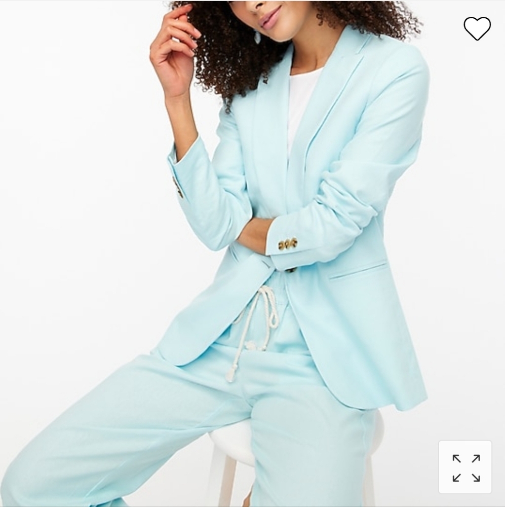 Jcrew Linen-cotton Holland Blazer